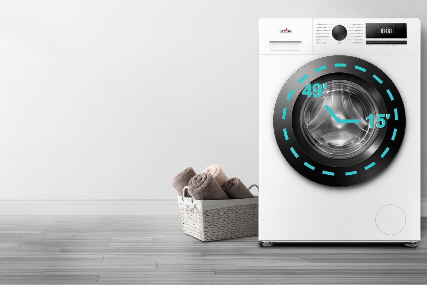 Rende il lavaggio più veloce e semplice